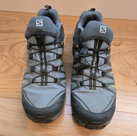 Salomon Olive/Grey X Ultra 360 Gore-tex Hiking Shoes Women's Size 9.5 - Picture 2 of 6